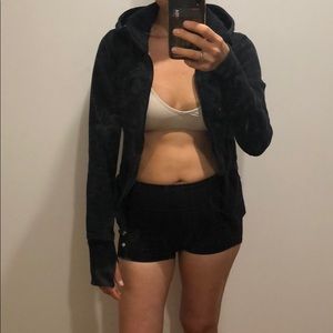 Lululemon scuba black zip hoodie sz2